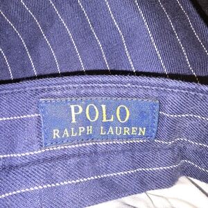 Polo Ralph Lauren Blue Striped Dress Pants